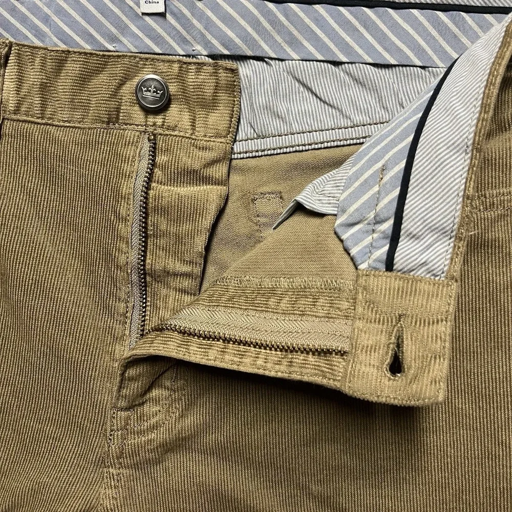Peter Millar Pants Mens 36x31 Brown Superior Soft Corduroy 5-Pocket Stretch